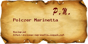Polczer Marinetta névjegykártya